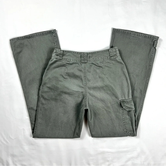 Y2K Olive Green Utility Pants - Picture 3 of 10